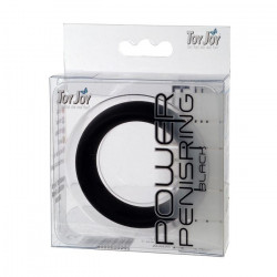 Чёрное эрекционное кольцо на пенис POWER PENISRING LARGE Чёрное эрекционное кольцо на пенис POWER PENISRING LARGE