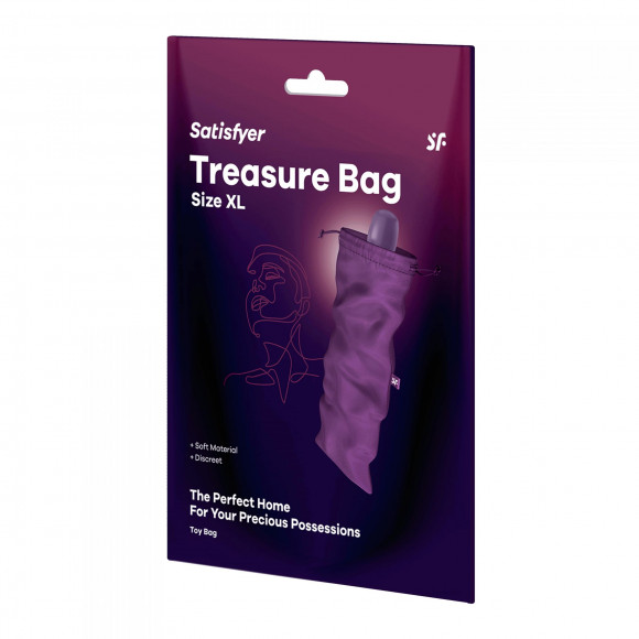 Фиолетовый мешочек для хранения игрушек Treasure Bag XL Фиолетовый мешочек для хранения игрушек Treasure Bag XL