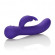 Фиолетовый вибратор со стимулятором клитора Vanity Vs18 - 21 см.