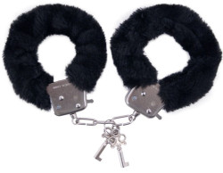 Наручники с чёрной опушкой Наручники с чёрной опушкой