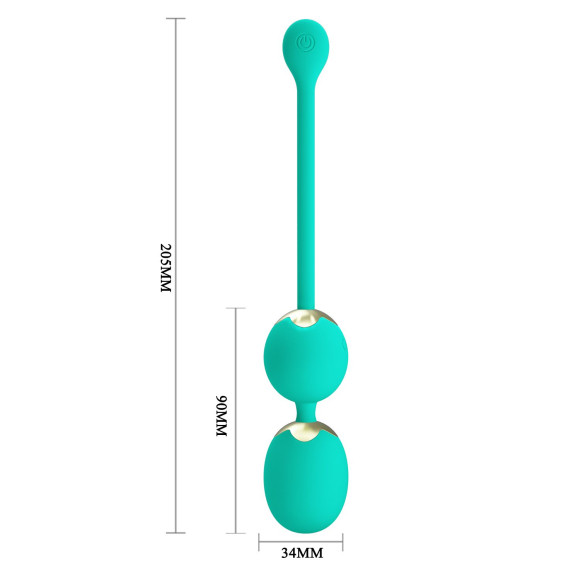Зеленые вагинальные шарики Willie с вибрацией и пультом ДУ Зеленые вагинальные шарики Willie с вибрацией и пультом ДУ