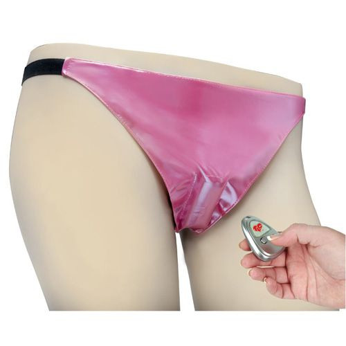 Розовые трусики с виброэлементом на дистанционном пульте Розовые трусики с виброэлементом на дистанционном пульте