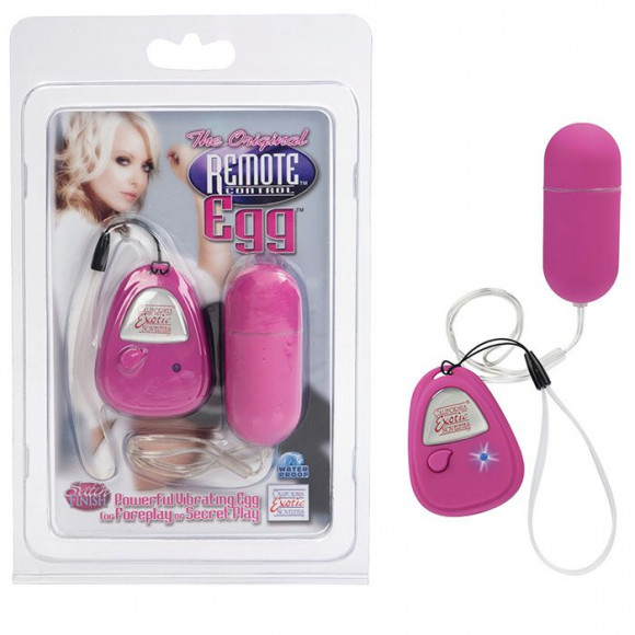 Розовый трехскоростной стимулятор Remote Egg