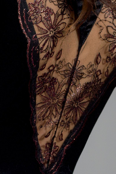 Пеньюар Brida с полупрозрачной вставкой на спинке