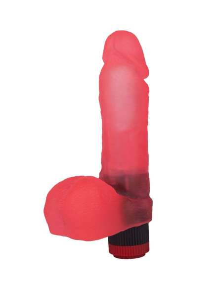 Розовый вибромассажёр в форме фаллоса - 16 см. Розовый вибромассажёр в форме фаллоса - 16 см.