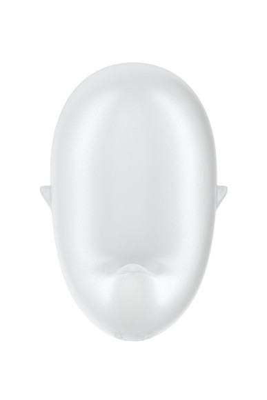 Белый вакуум-волновой стимулятор клитора с вибрацией Cutie Ghost