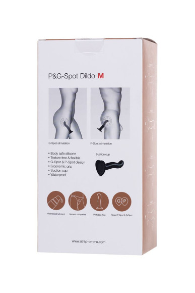 Черный стимулятор для пар P&G-Spot Dildo Size M - 18 см. Черный стимулятор для пар P&G-Spot Dildo Size M - 18 см.