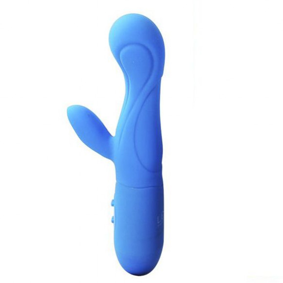 Синий вибратор Aimee - 17 см. Синий вибратор Aimee - 17 см.