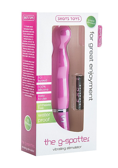 Розовый вибратор с выпуклой головкой The G-Spotter - 17,2 см. Розовый вибратор с выпуклой головкой The G-Spotter - 17,2 см.