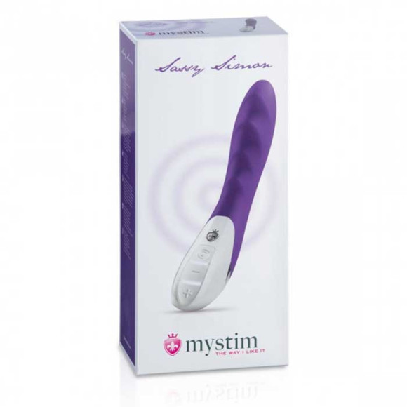 Фиолетовый вибратор Mystim Sassy Simon - 27 см. Фиолетовый вибратор Mystim Sassy Simon - 27 см.