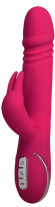 Розовый вибратор с выпуклой головкой и стимулятором клитора Rabbit Skater - 23 см. Розовый вибратор с выпуклой головкой и стимулятором клитора Rabbit Skater - 23 см.