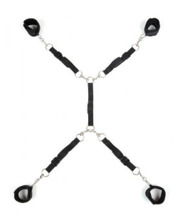 Черный набор фиксаций на кровати Classic Bed Spreader Черный набор фиксаций на кровати Classic Bed Spreader