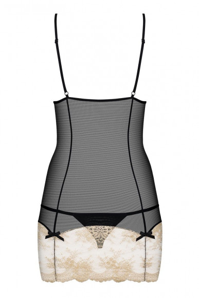 Облегающая сорочка Bisquella с ажурным подолом