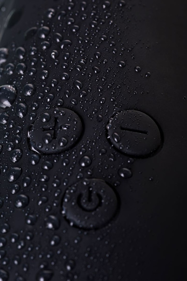 Чёрный вибратор WANAME Thunder с клиторальным отростком - 24,2 см.