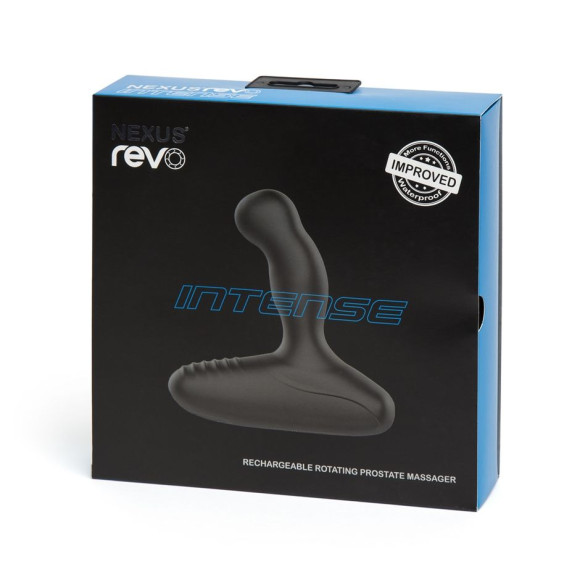 Чёрный массажер простаты NEXUS REVO INTENSE 2.0 с вращающейся головкой Чёрный массажер простаты NEXUS REVO INTENSE 2.0 с вращающейся головкой