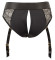 Черный женский страпон Strap-on Set: трусики и насадка