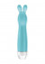Бирюзовый вибратор с ушками Lena - 17,2 см.
