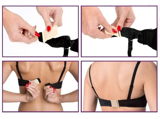 Уменьшитель объёма пояса бюстгальтера на двух крючках Уменьшитель объёма пояса бюстгальтера на двух крючках