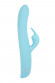 Голубой вибратор OVO K6 с клиторальным стимулятором