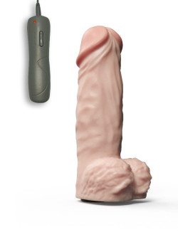 Фаллическая насадка Харнесс UNICOCK 10  с вибрацией - 25 см.