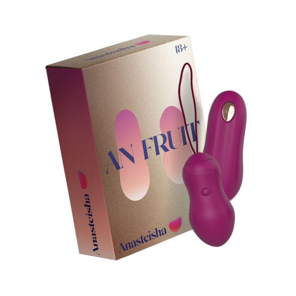 Сливовое вагинальное виброяйцо AN Fruit с пультом ДУ Сливовое вагинальное виброяйцо AN Fruit с пультом ДУ