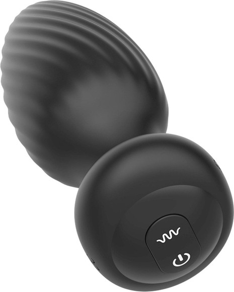 Черная анальная вибровтулка Nexus Tornado Extra Large с функцией вращения