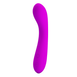 Лиловый изогнутый вибратор Tony - 17 см. Лиловый изогнутый вибратор Tony - 17 см.