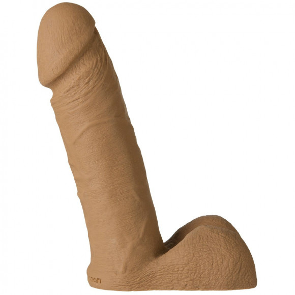 Фаллос с мошонкой на регулируемых трусиках - 15 см. 