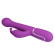 Фиоетовый вибратор-кролик с ротацией бусин Dejon - 22,6 см.