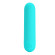 Аквамариновая перезаряжаемая вибропуля Stefan - 8 см.