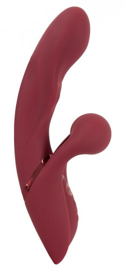 Малиновый вибратор-кролик с функцией постукивания 2 Function Rabbit Vibrator - 22,3 см. Малиновый вибратор-кролик с функцией постукивания 2 Function Rabbit Vibrator - 22,3 см.