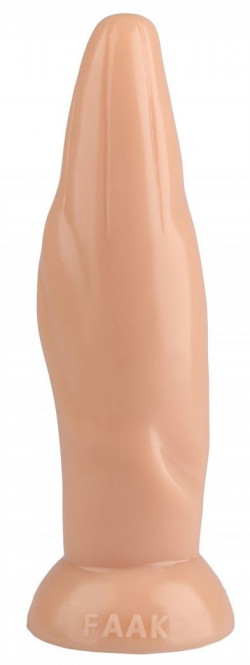 Телесная фигурная анальная втулка - 22,5 см. Телесная фигурная анальная втулка - 22,5 см.