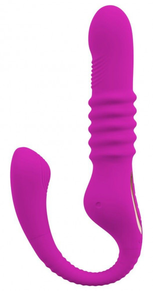 Лиловый вибратор 3 Function Vibrator с функцией фрикций и постукиванием