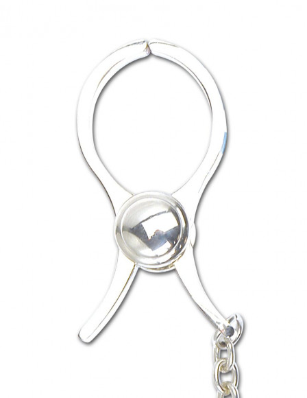 Металические зажимы на соски NIPPLE C-CLAMPS с цепью Металические зажимы на соски NIPPLE C-CLAMPS с цепью