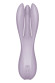 Сиреневый клиторальный вибромассажер Threesome 2