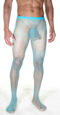 Мужские колготы в мелкую сетку с интимными вырезами Мужские колготы в мелкую сетку с интимными вырезами