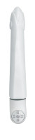 Белый вибратор Suzi - 15 см.