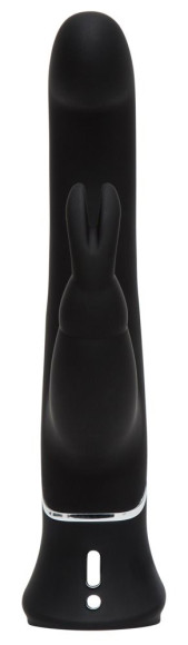 Черный вибратор-кролик G-Spot Stroking Vibrator - 24,2 см. Черный вибратор-кролик G-Spot Stroking Vibrator - 24,2 см.