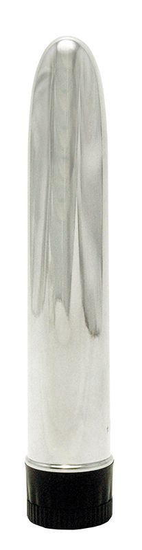 Серебристый вибратор TOTAL SILVER - 17 см. Серебристый вибратор TOTAL SILVER - 17 см.