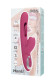 Розовый вибратор с двигающимся язычком и стимулирующим шариком Monti - 24 см.