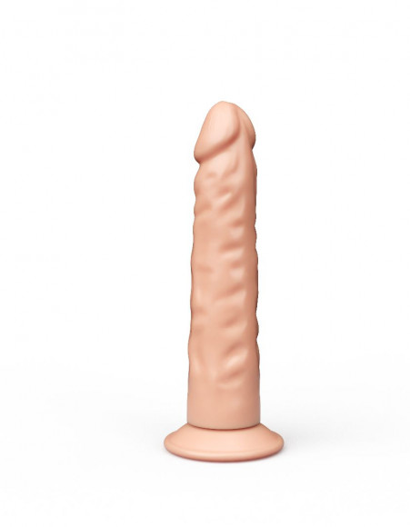 Податливый фаллоимитатор на присоске - 16,5 см.