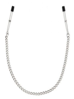 Регулируемые зажимы-пинцеты с серебристой цепочкой Регулируемые зажимы-пинцеты с серебристой цепочкой