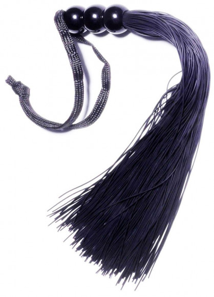 Черная силиконовая плетка - 25,4 см.