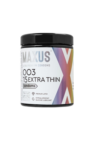 Экстремально тонкие презервативы MAXUS 003 Extra Thin - 15 шт.