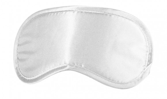 Белая плотная маска для сна и любовных игр Белая плотная маска для сна и любовных игр