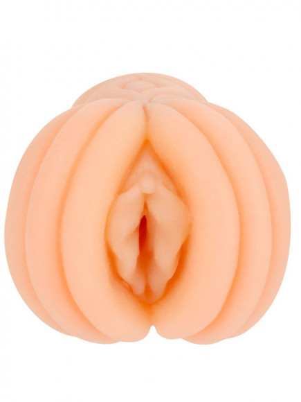 Телесный мастурбатор-вагина с рельефом на поверхности Телесный мастурбатор-вагина с рельефом на поверхности