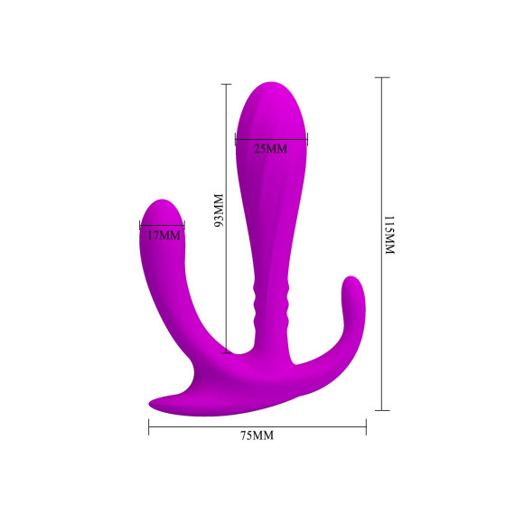 Силиконовый тройной стимулятор Edgar