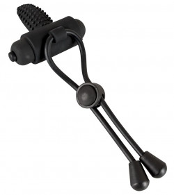 Чёрно лассо на пенис BLACK VELVETS с вибрацией Чёрно лассо на пенис BLACK VELVETS с вибрацией