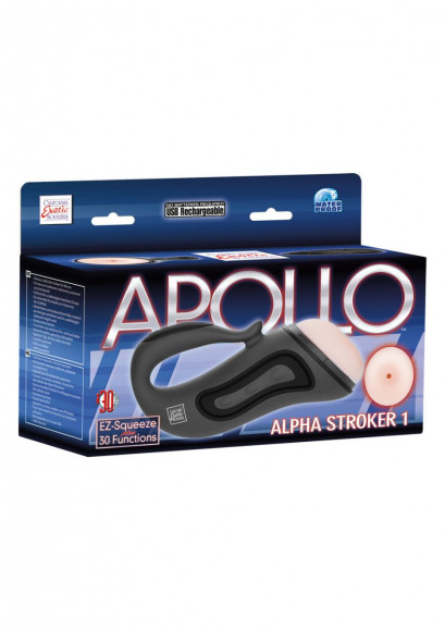 Серый мастурбатор с вибрацией APOLLO ALPHA STROKER Серый мастурбатор с вибрацией APOLLO ALPHA STROKER