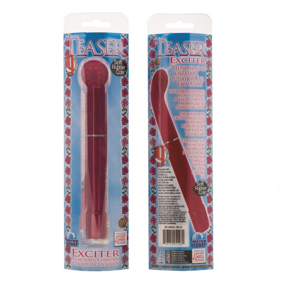 Розовый вибратор с загнутым кончиком i9 Teaser Exciters - 17 см. Розовый вибратор с загнутым кончиком i9 Teaser Exciters - 17 см.